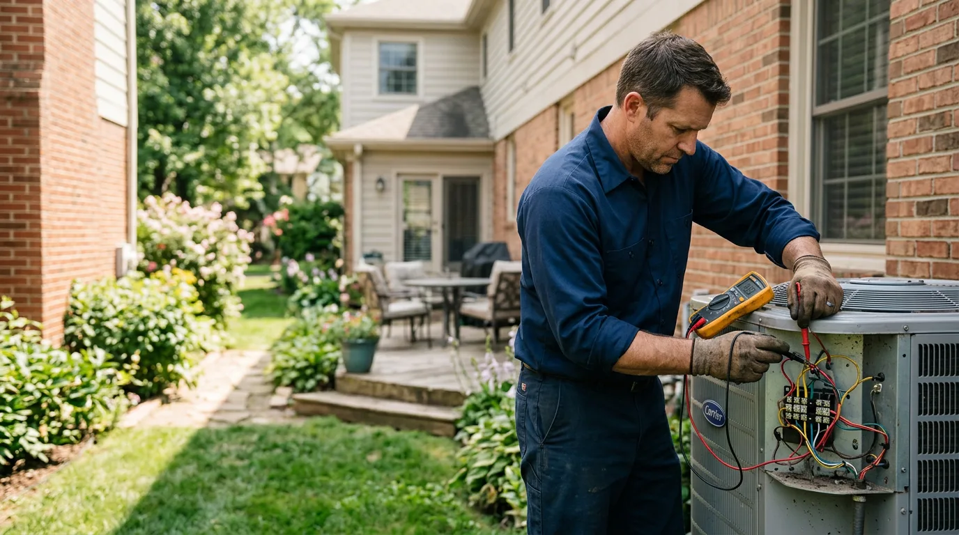 HVAC technician working near Elizabeth, PA